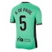 Billige Atletico Madrid Rodrigo De Paul #5 Tredje Fodboldtrøjer 2023-24 Kortærmet
